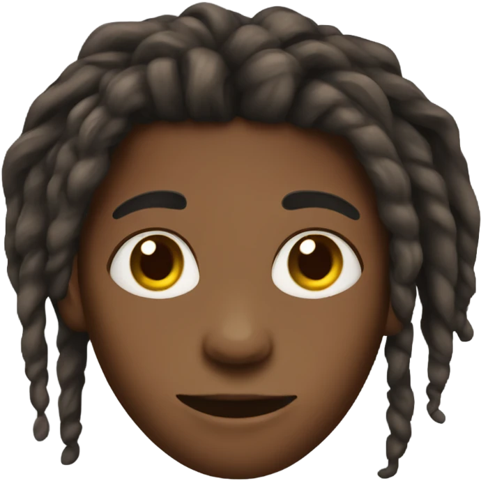 Brown skinned boy with Long dreads emoji