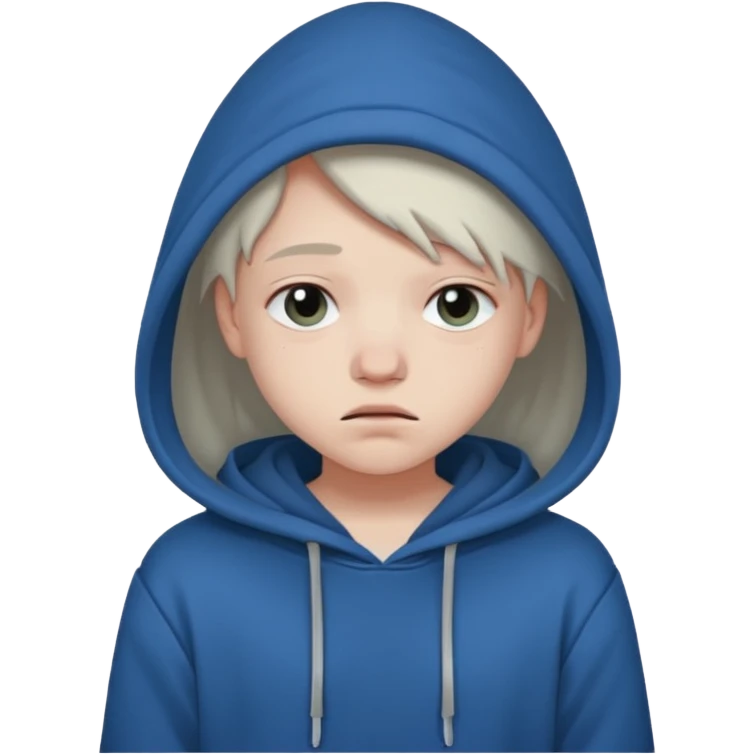 Teen with depression  emoji