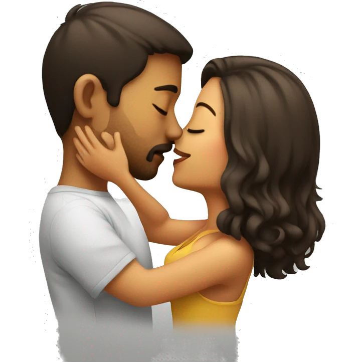 Kissing my girlfriend emoji