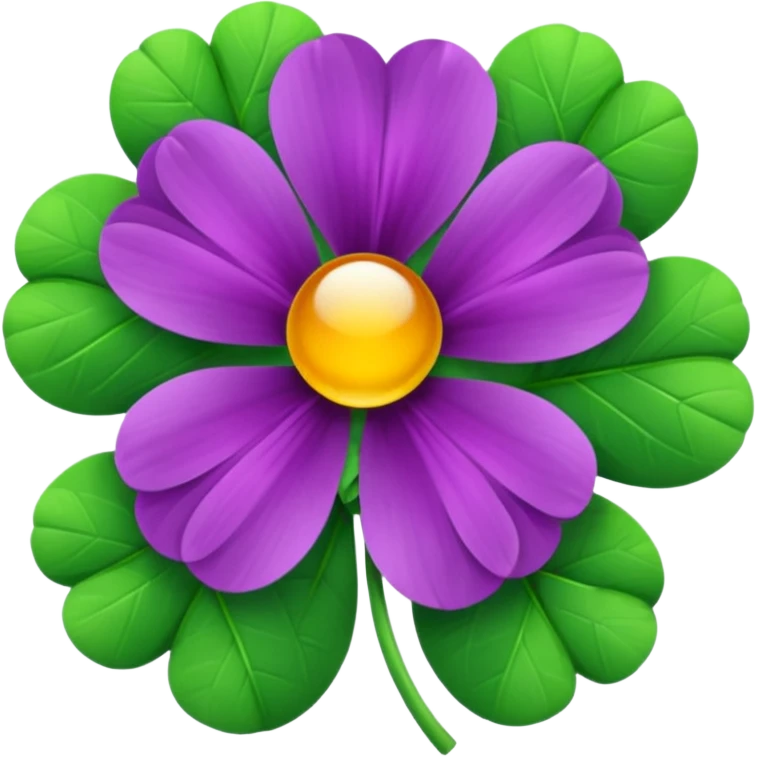 real cosmos star, but with clover, to make star look like lucky star emoji