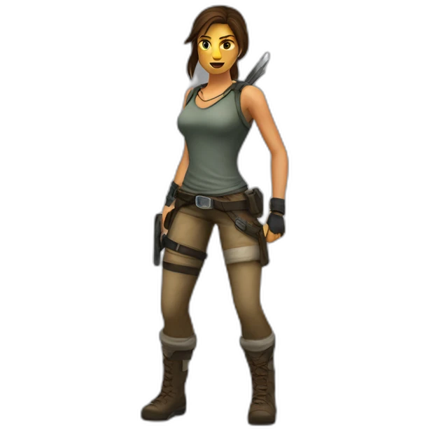 Lara Croft emoji