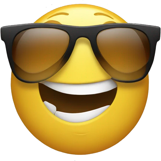 Foot with sunglasses smirking emoji