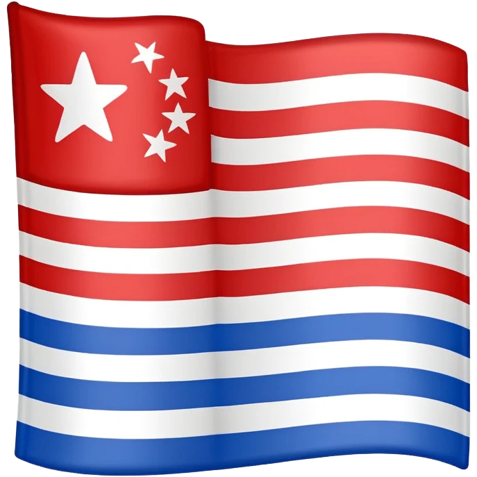 A flag with three ho emoji