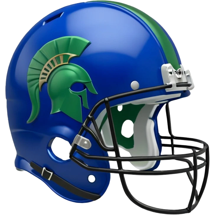 Royal Blue Spartan Football Helmet emoji
