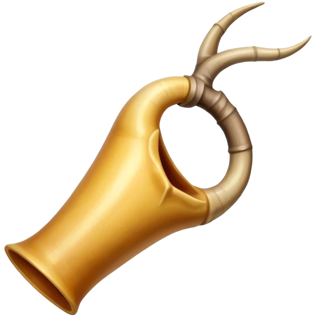 Horn that came from a goat horn emoji