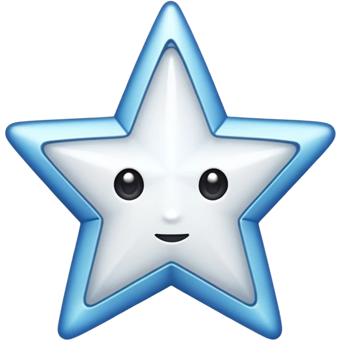 A white star emoji