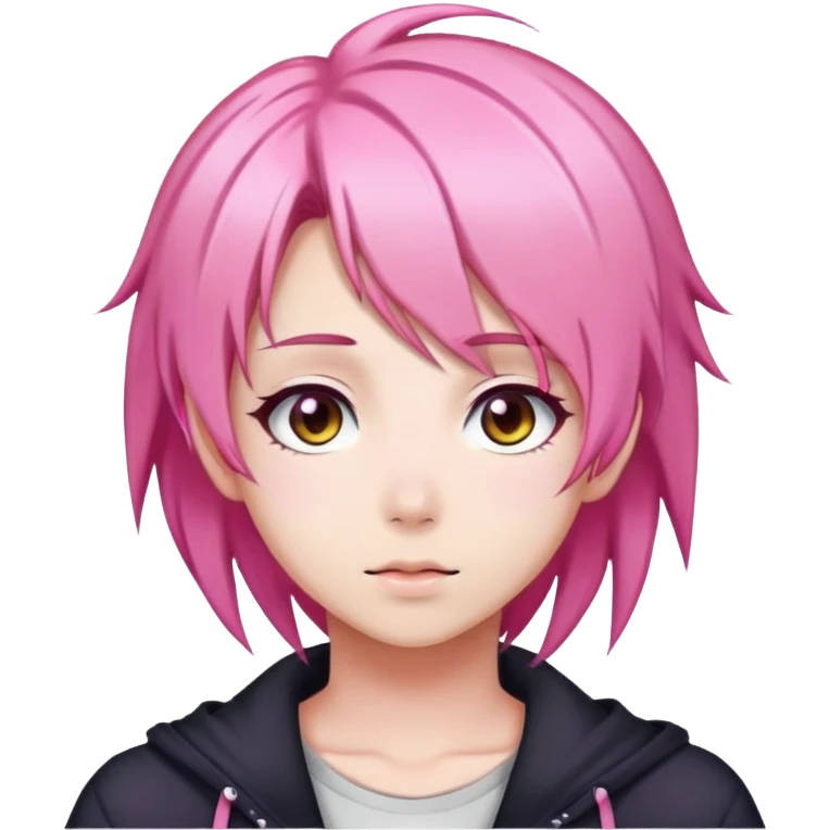 Anime with pink hair emoji