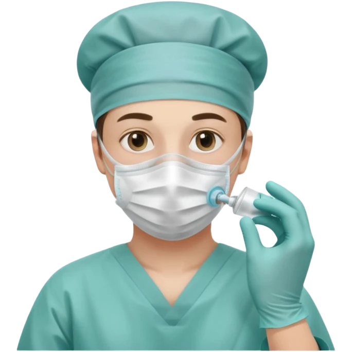 A victorian surgeon using chloroform as an anaesthetic on a patient during an operation emoji