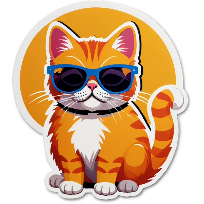 Cat with sunglasses emoji