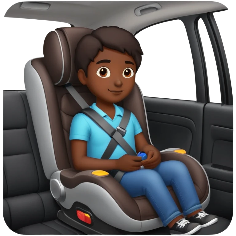 Adult in car seat  emoji