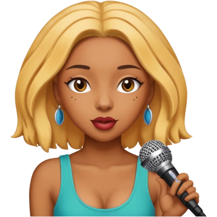 doja cat with mic emoji
