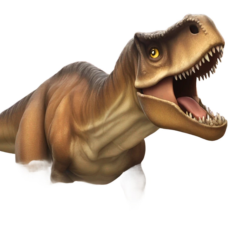 T. rex dying emoji
