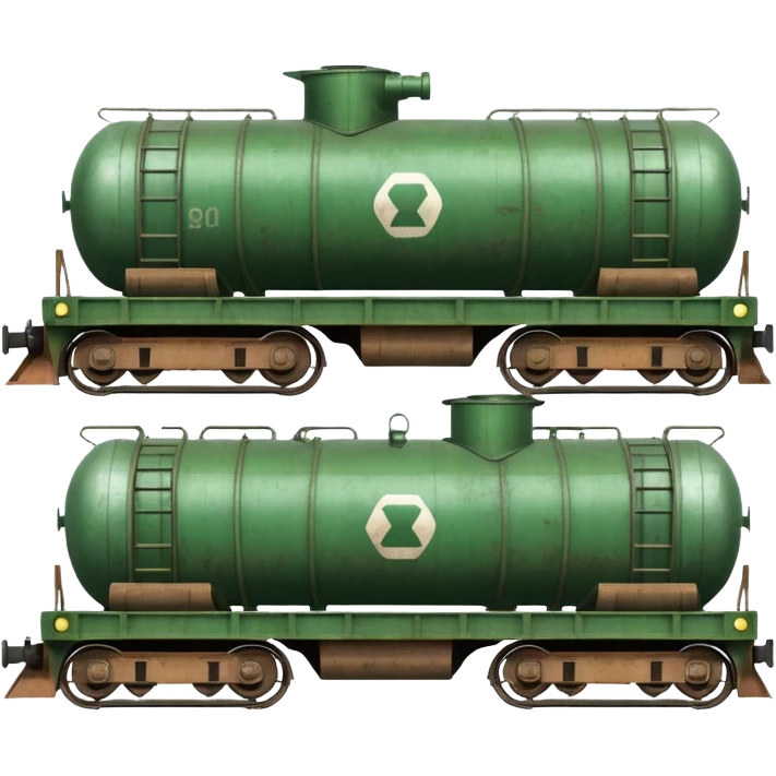 ordinary cargo train transporting military equipment such as tanks and trucks, variant 4 emoji