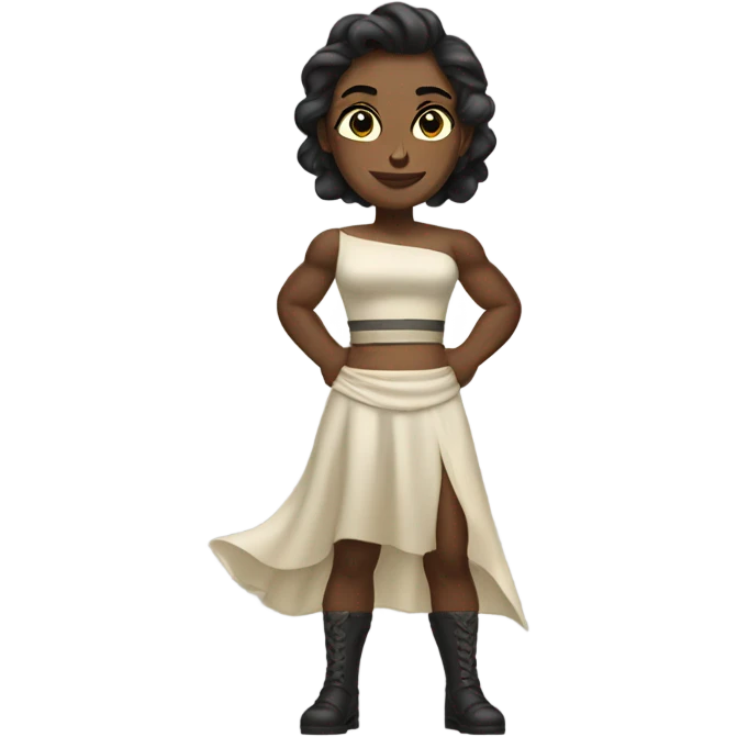 Fighter in a dress emoji