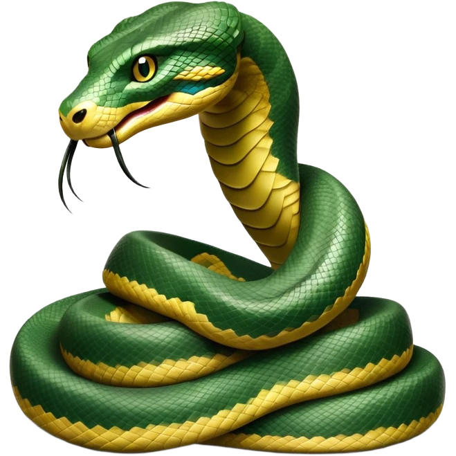 cinematic-anaconda-realistic-full-body-coiled-emoji,-thick-muscular-body-wrapped-in-powerful-loops,-smooth-green-and-black-patterned-scales-glinting-under-the-light,-head-raised-slightly,-piercing-golden-eyes-staring-intensely,-simplified-yet-realistic-focused-features,-highly-detailed,-glowing-with-an-almost-sarcastic-glow emoji