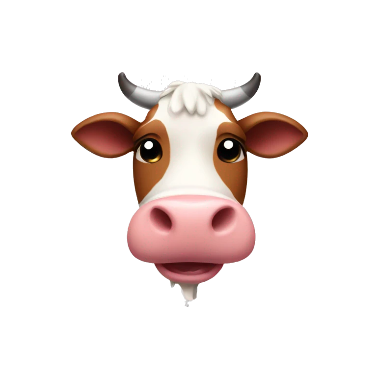 cow with hearts emoji