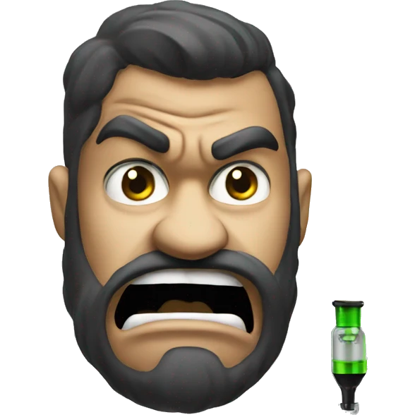 Angry vape emoji