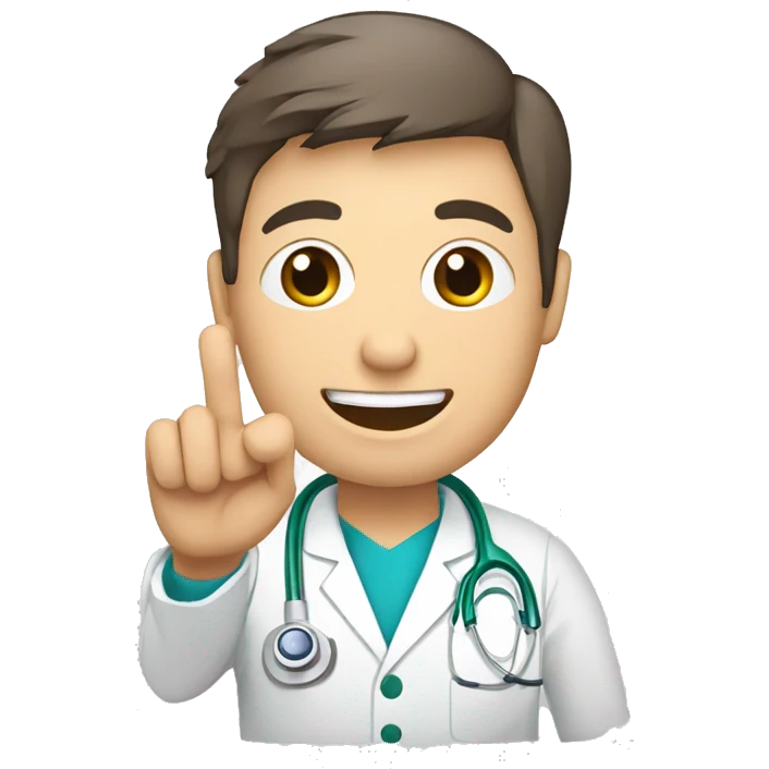 medico con portafolio en las manos  emoji