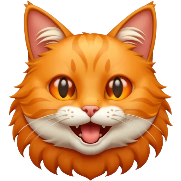  Cat moaning happy emoji