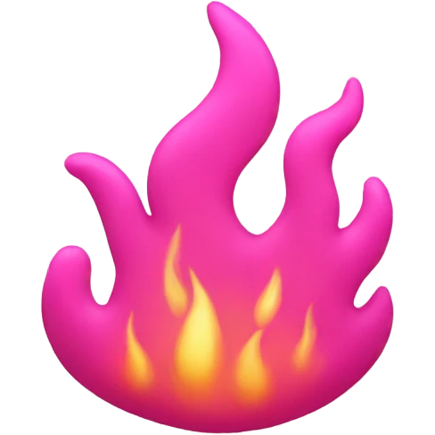Pink fire emoji