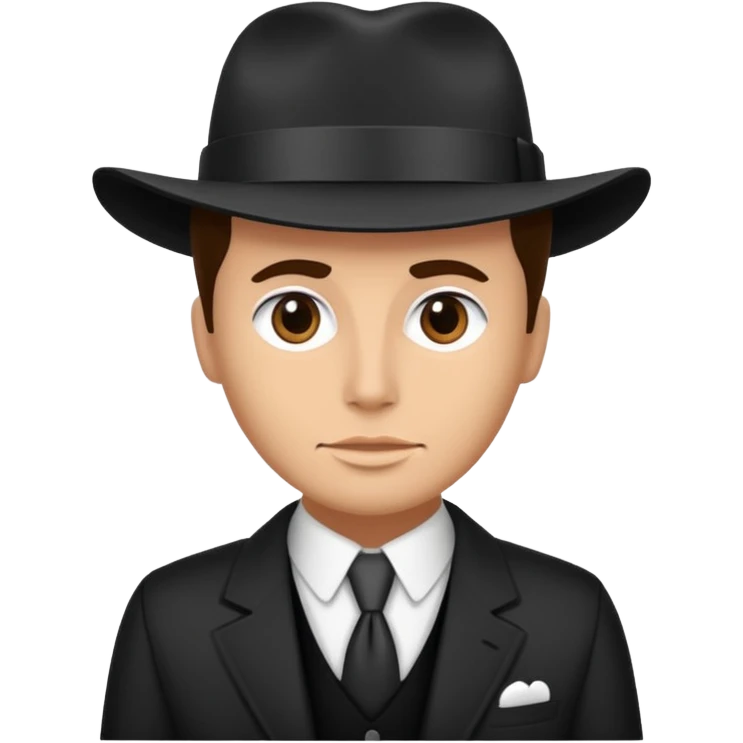 berger autralien noir et blanc avec une jupe emoji