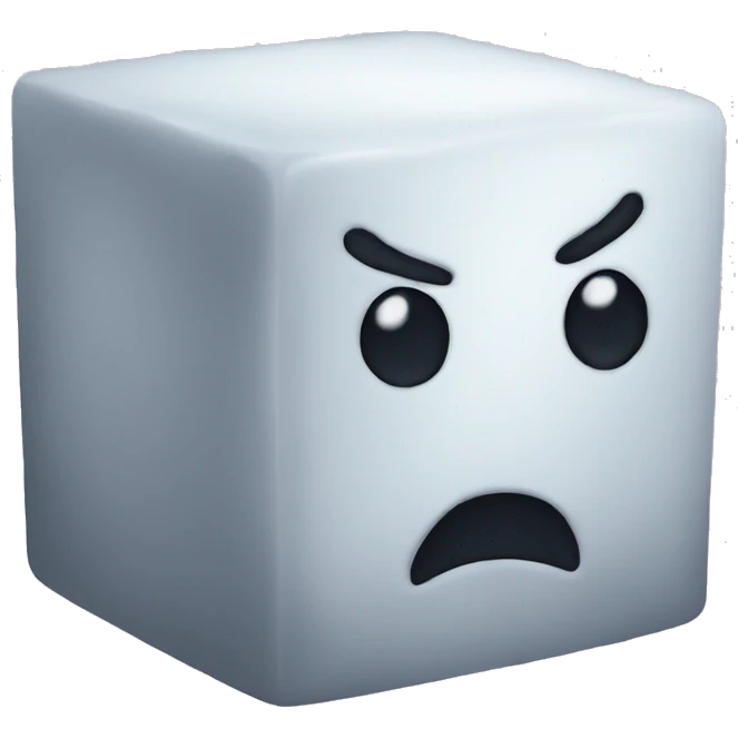 sugar cube evil emoji
