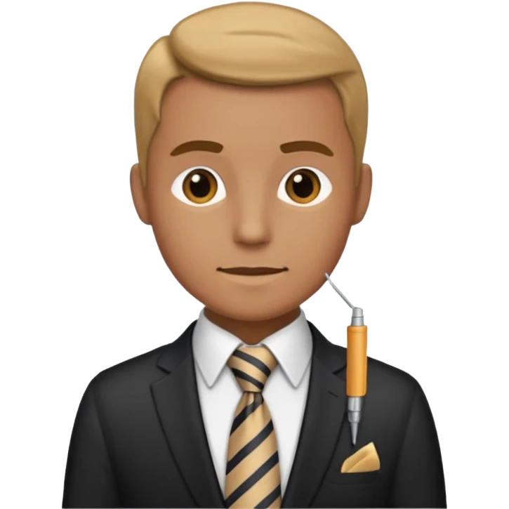 tie needle, tie, pocketsquare emoji