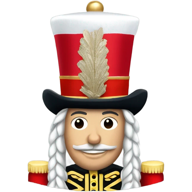Nutcracker Wearing santander hat wavint emoji