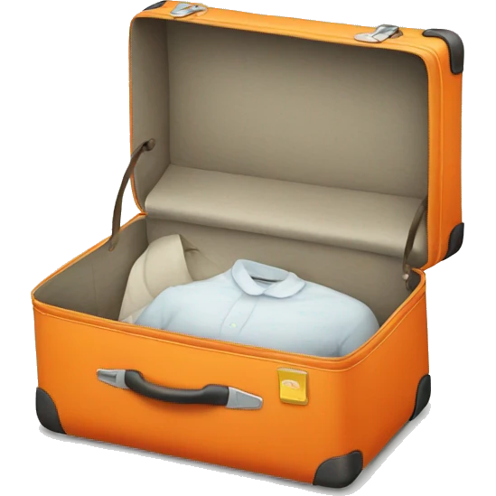 orange suitcase emoji