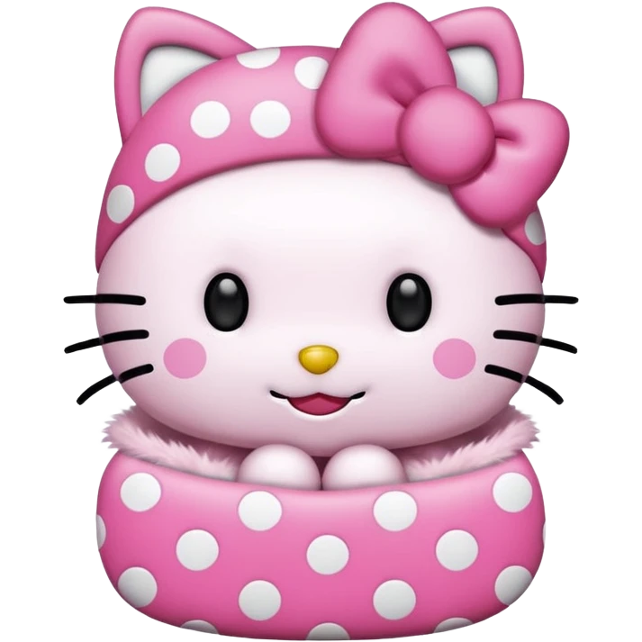 Hello Kitty de puntitos emoji