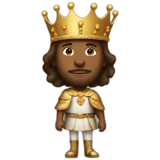 king with short legs emoji