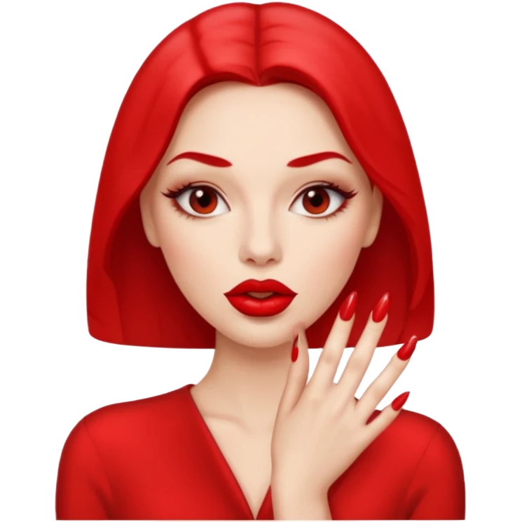 👁️🫦👁️💅💁🏼‍♀️ aguicheuse. elle se mord le coin de la lèvres  emoji