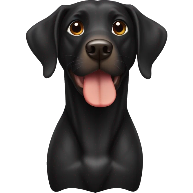 Black lab as a turkey emoji
