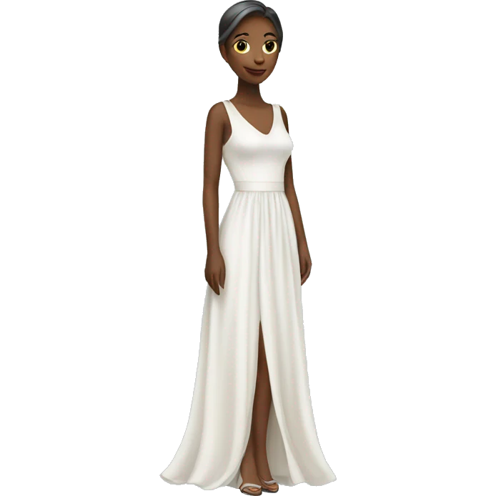 long white dress emoji