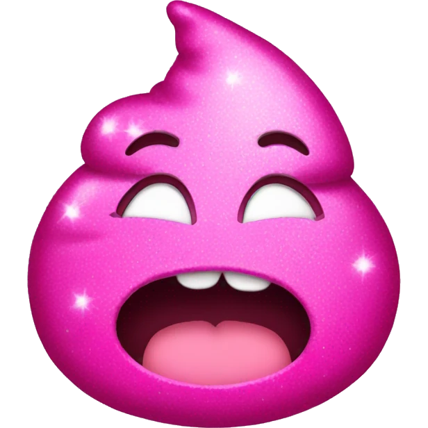 pink sparkly poop emoji  emoji