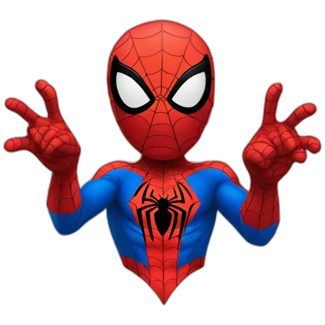 spiderman heart gesture emoji