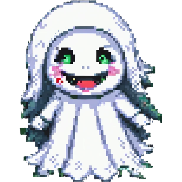 girl ghost laughing menacingly emoji