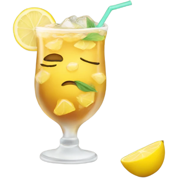 lemon iced tea emoji
