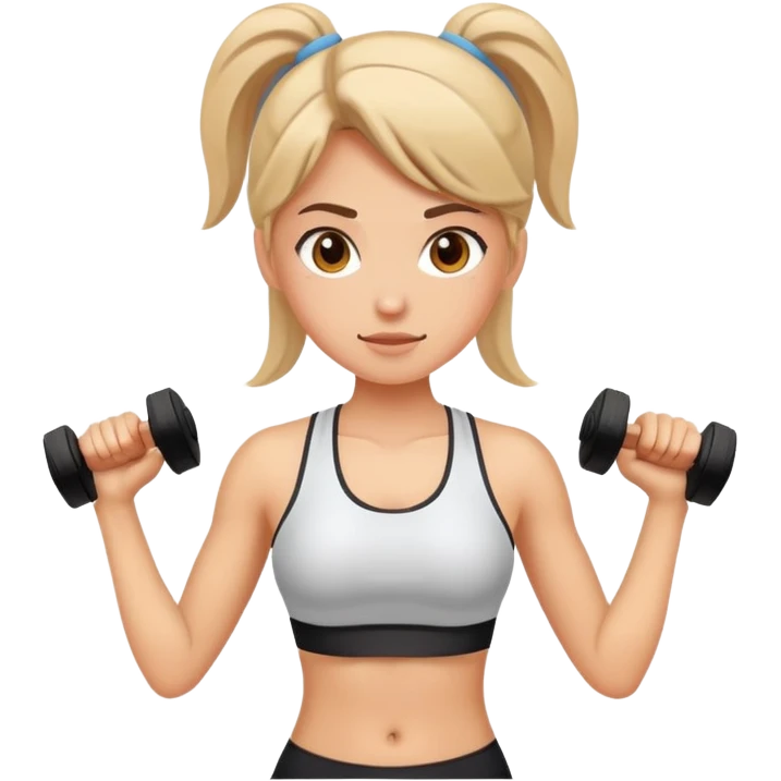 Girly workout emoji
