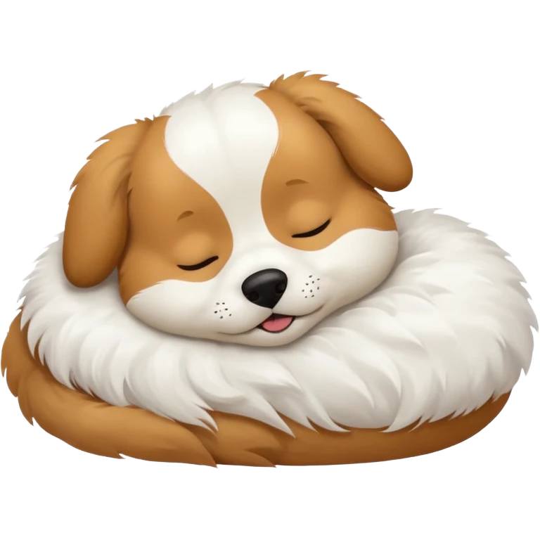 Dog sleeping emoji
