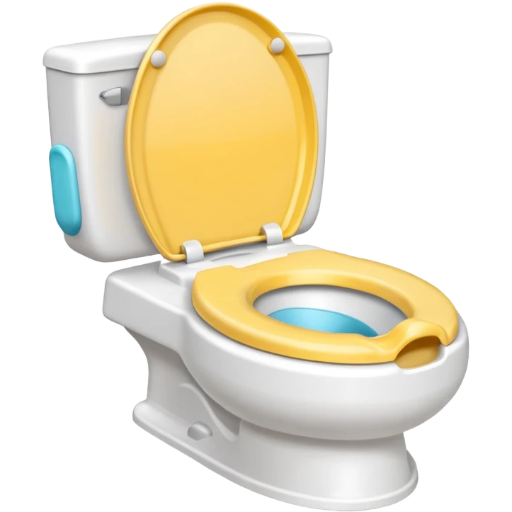 Potty trainer without lid and without face emoji
