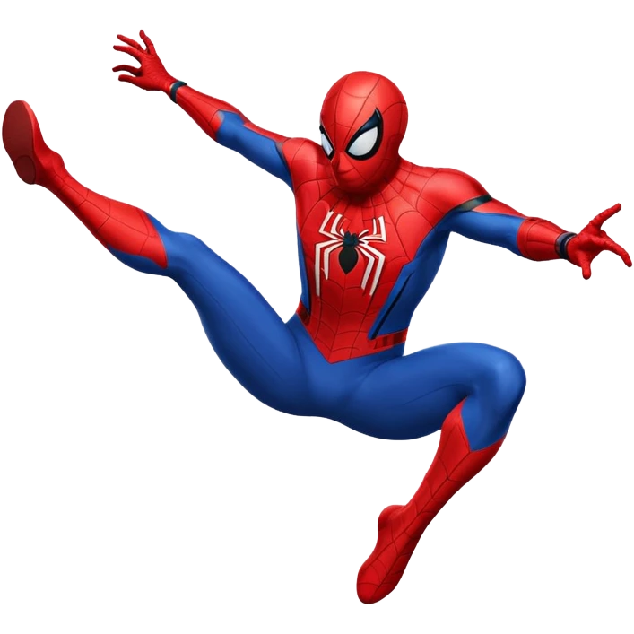 Spider-Man falling emoji