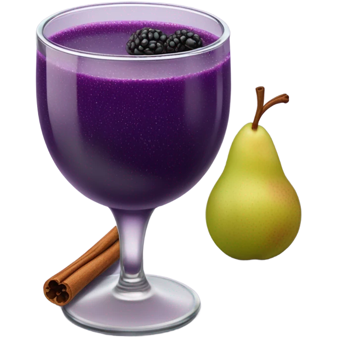 Cinnamon Blackberry pear juice emoji