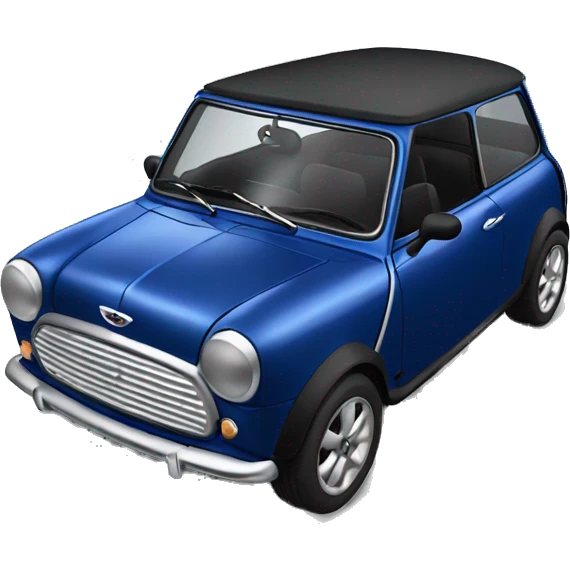 Dark blue mini cooper emoji