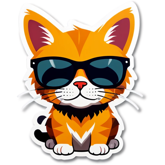 Cat with sunglasses emoji