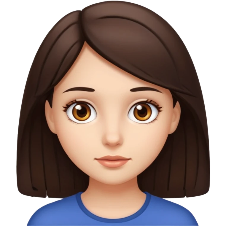 Brunette girl emoji