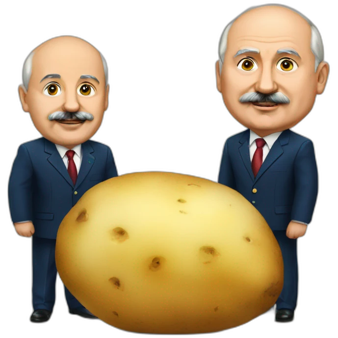 Lukashenko and potato emoji