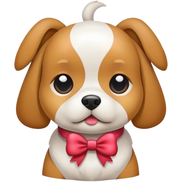 dog with a bow emoji