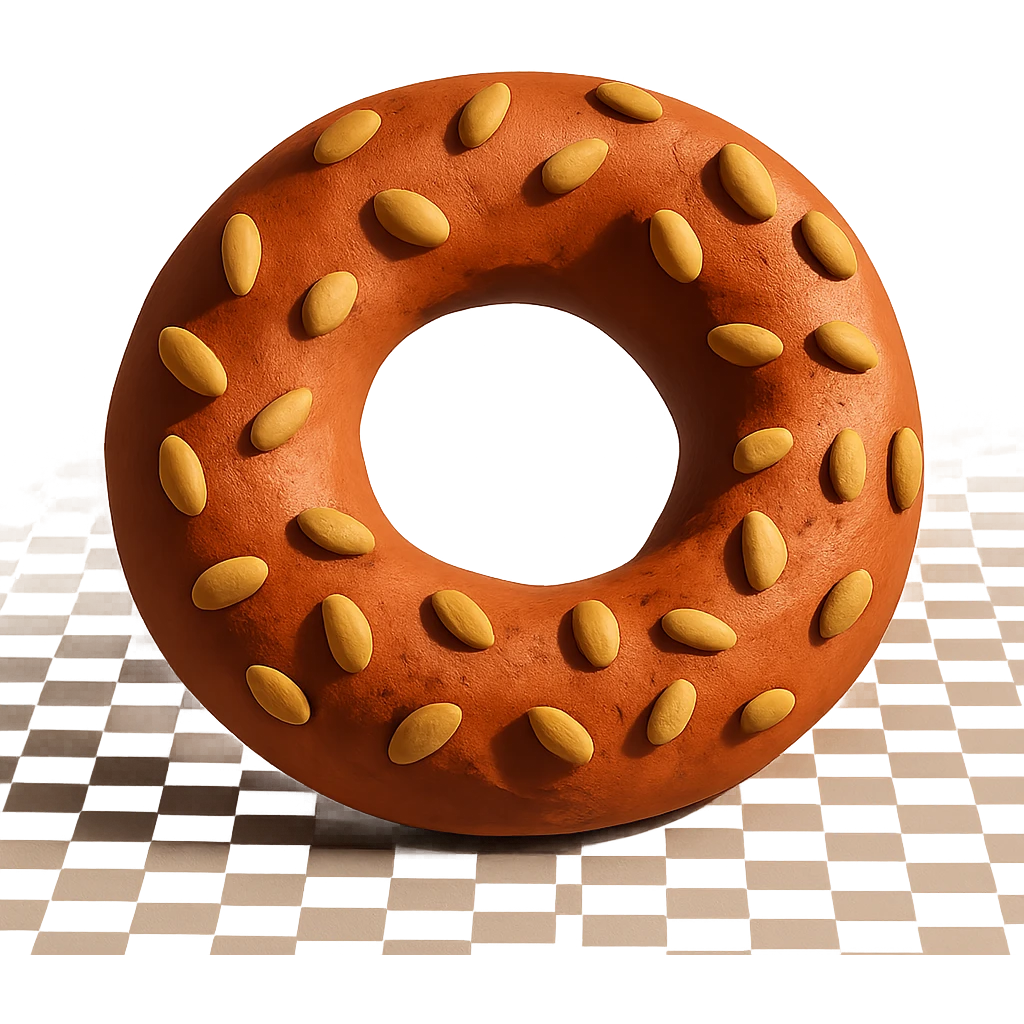 claymation style simit emoji