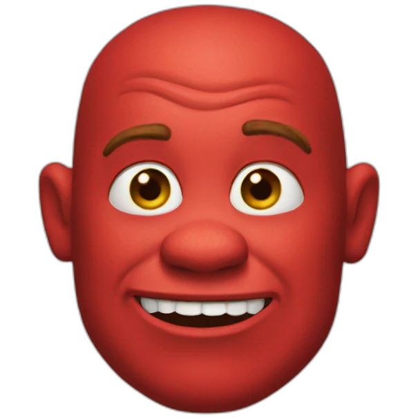 red-shrek emoji